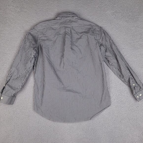 Vintage Ralph Lauren Dress Shirt Mens 16 34/35 Black White Striped Classic Fit‎ - Picture 9 of 16